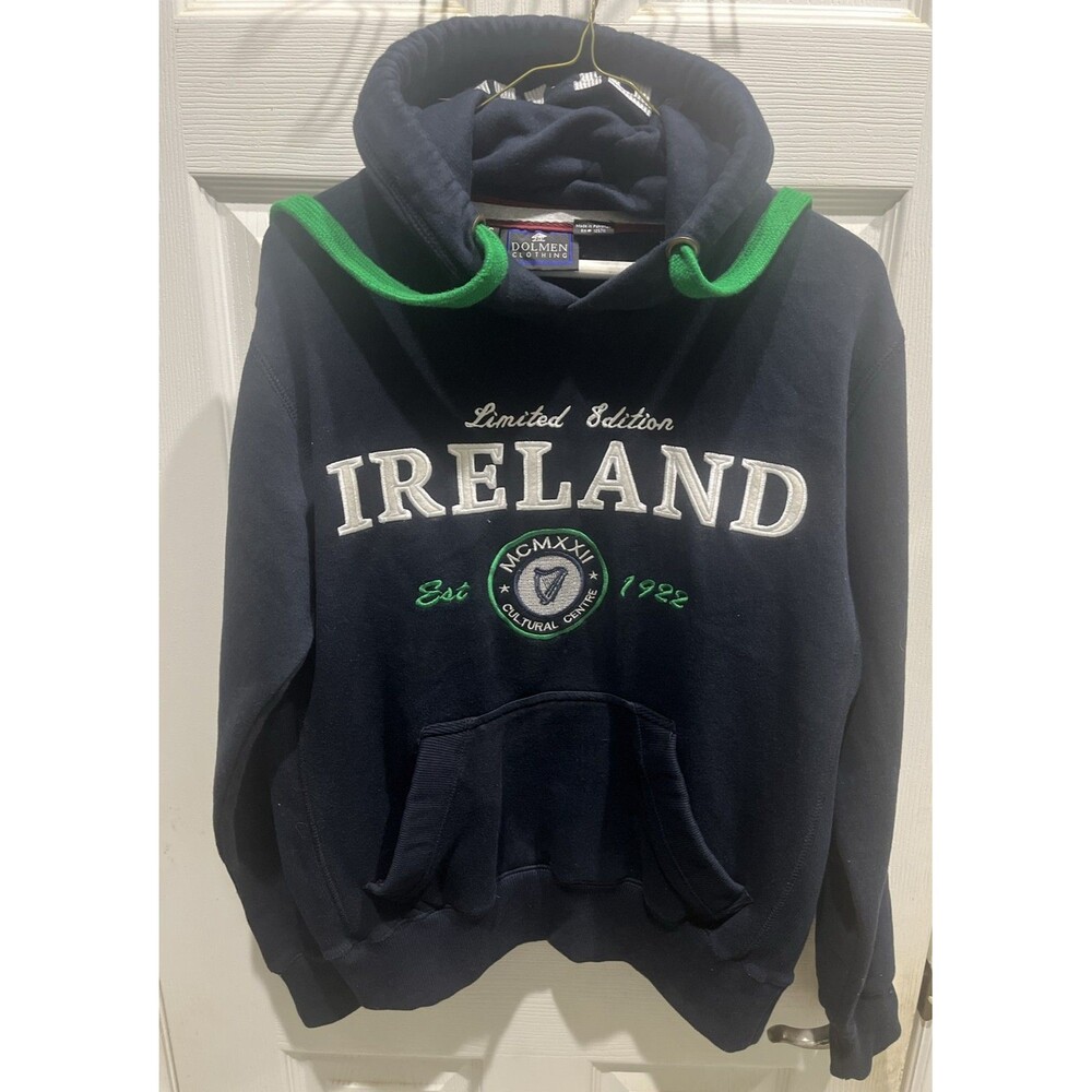 Ireland Limited Edition Navy Hoodie Small Dolmen Clothing Pullover RN 125711